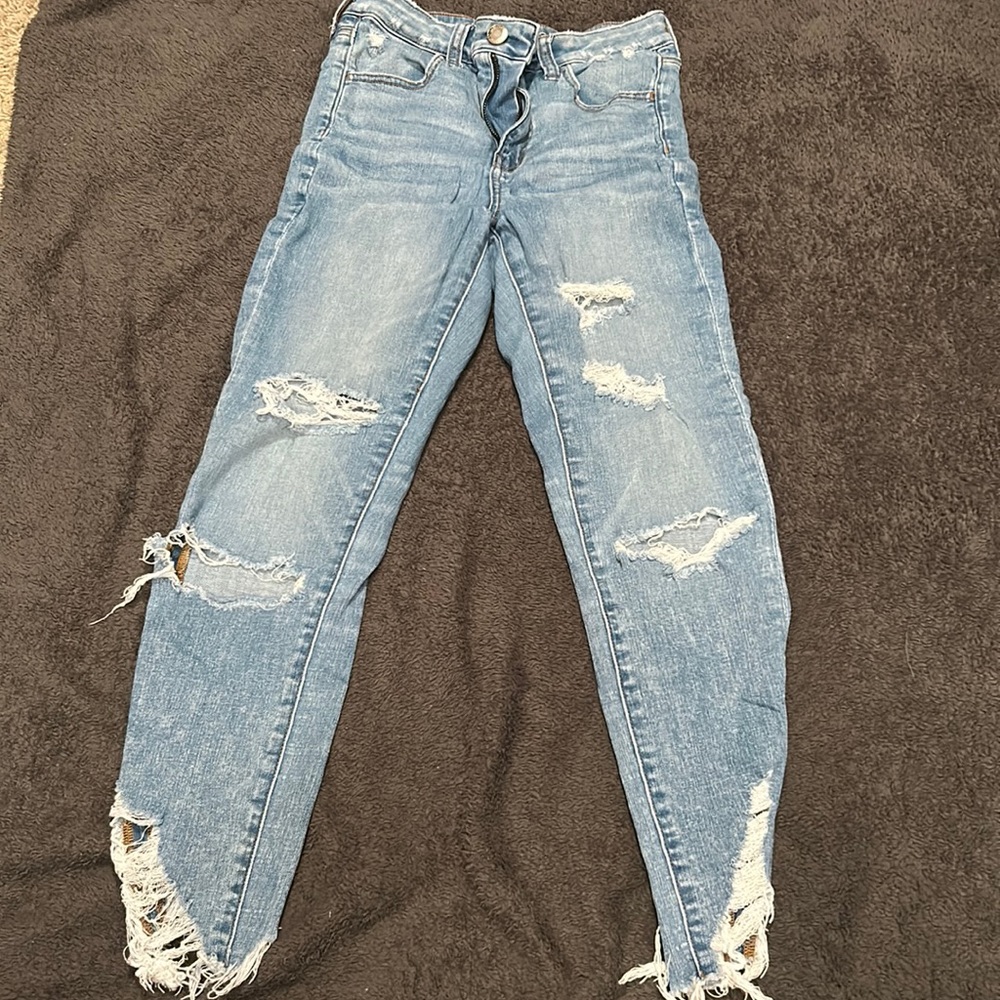 American Eagle - Next Level Stretch Ripped Skinny Jeans